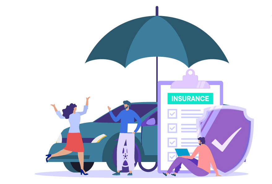 Infographic of an umbrella to describe auto liability insurance