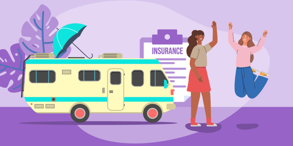 Infographic of people looking into insuring a camper van